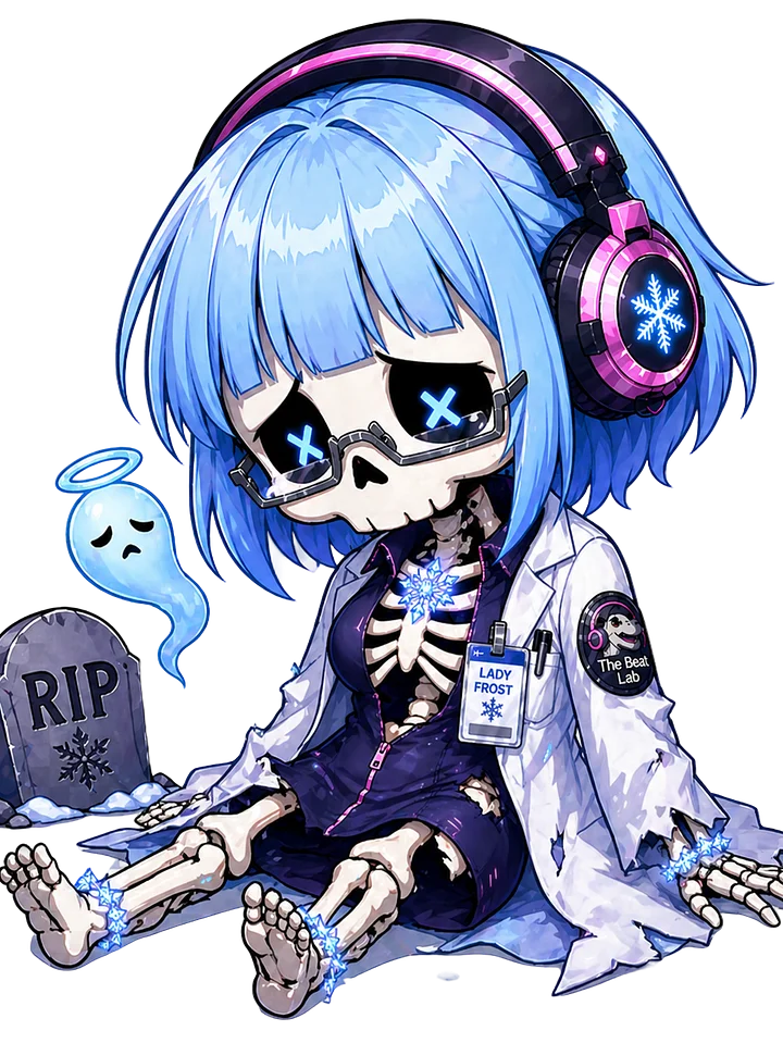 Lady Frost RIP Emote - Die Cut Sticker product image (1)