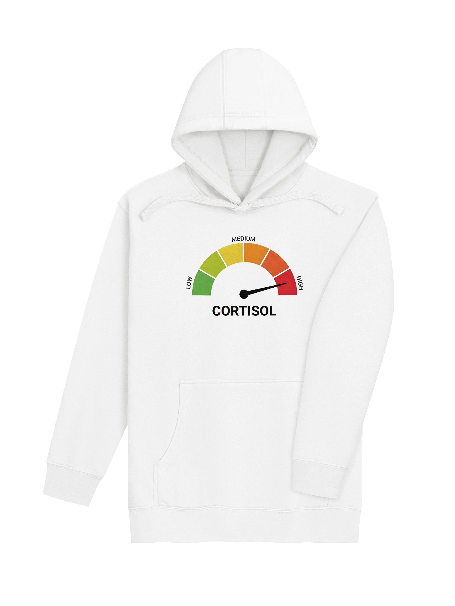 High Cortisol Premium Hoodie White product image (4)