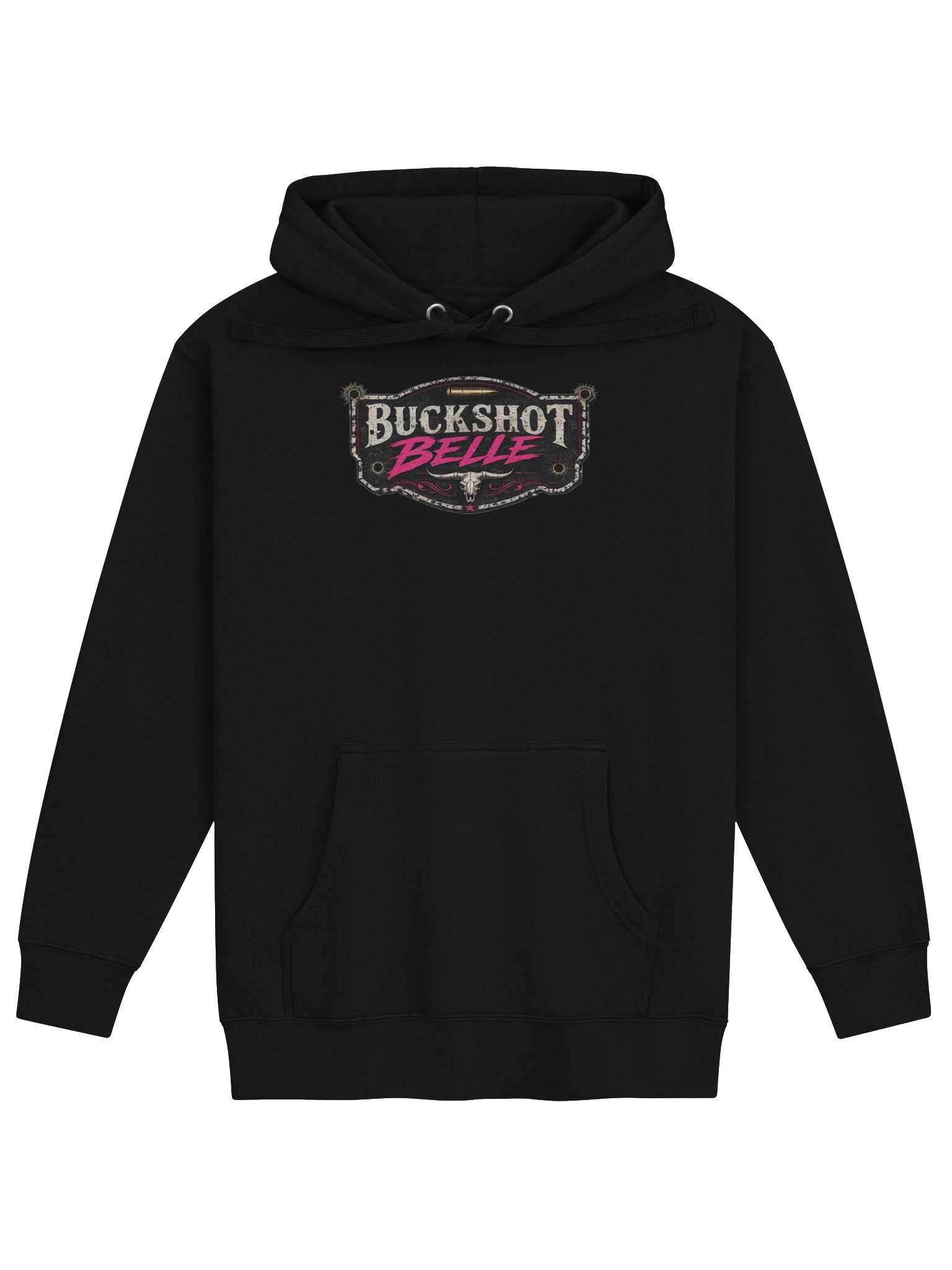 Buckshot Belle No Fucks Premium Hoodie (Pink) product image (2)