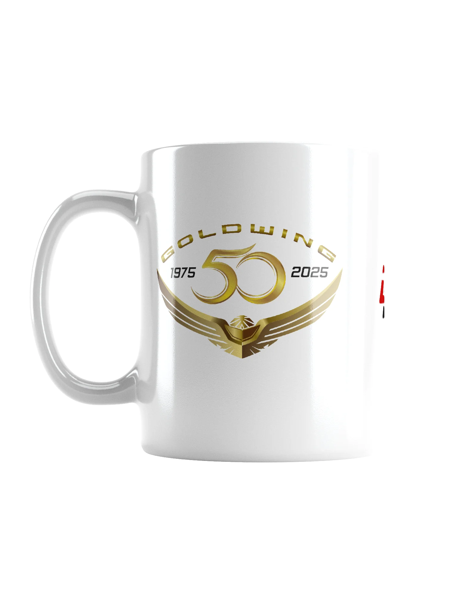 White 50th Anniversary Goldwing Coffee Mug product image (1)