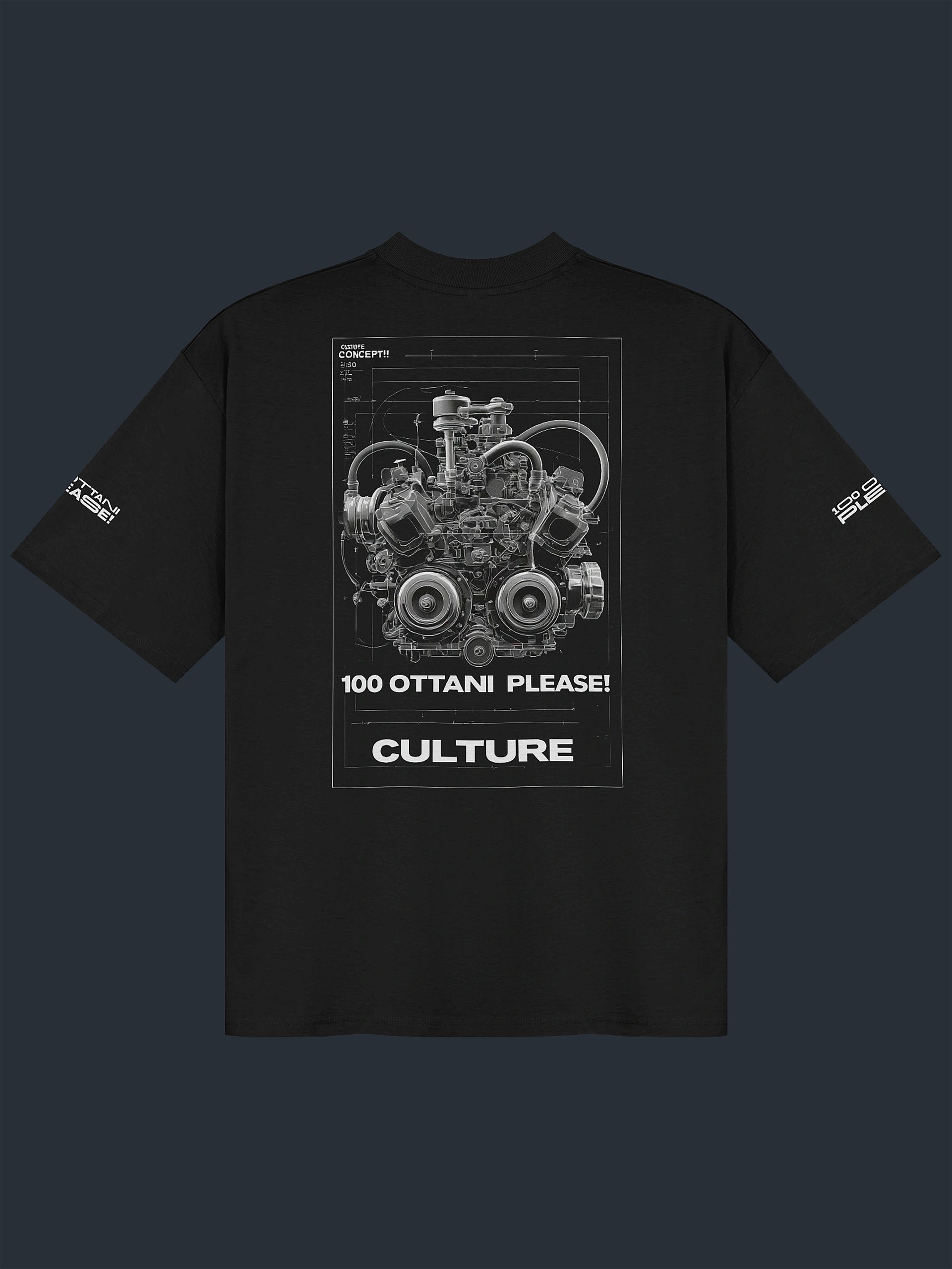 100 Ottani Please!™ Oversized Unisex Racing Streetwear Graphic T-Shirt | Burnout Edition product image (1)