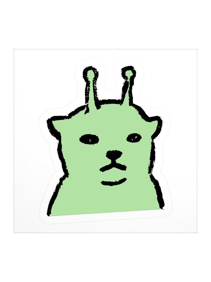 Alien cat sticker product image (1)