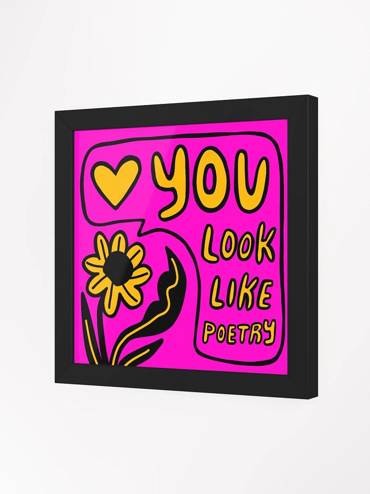 Like Poetry Framed Art Print product image (2)