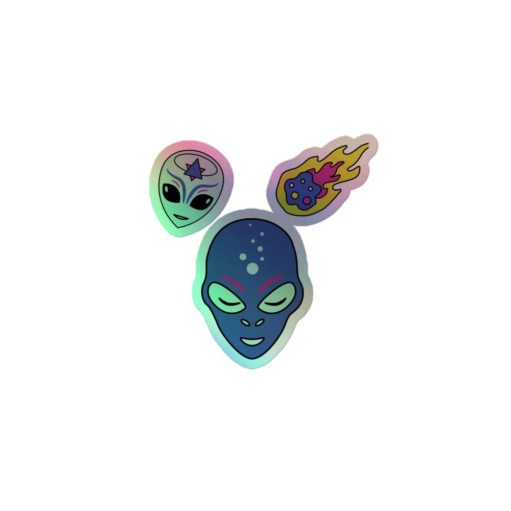 Interstellar Whimsy Holographic Sticker Set product image (1)