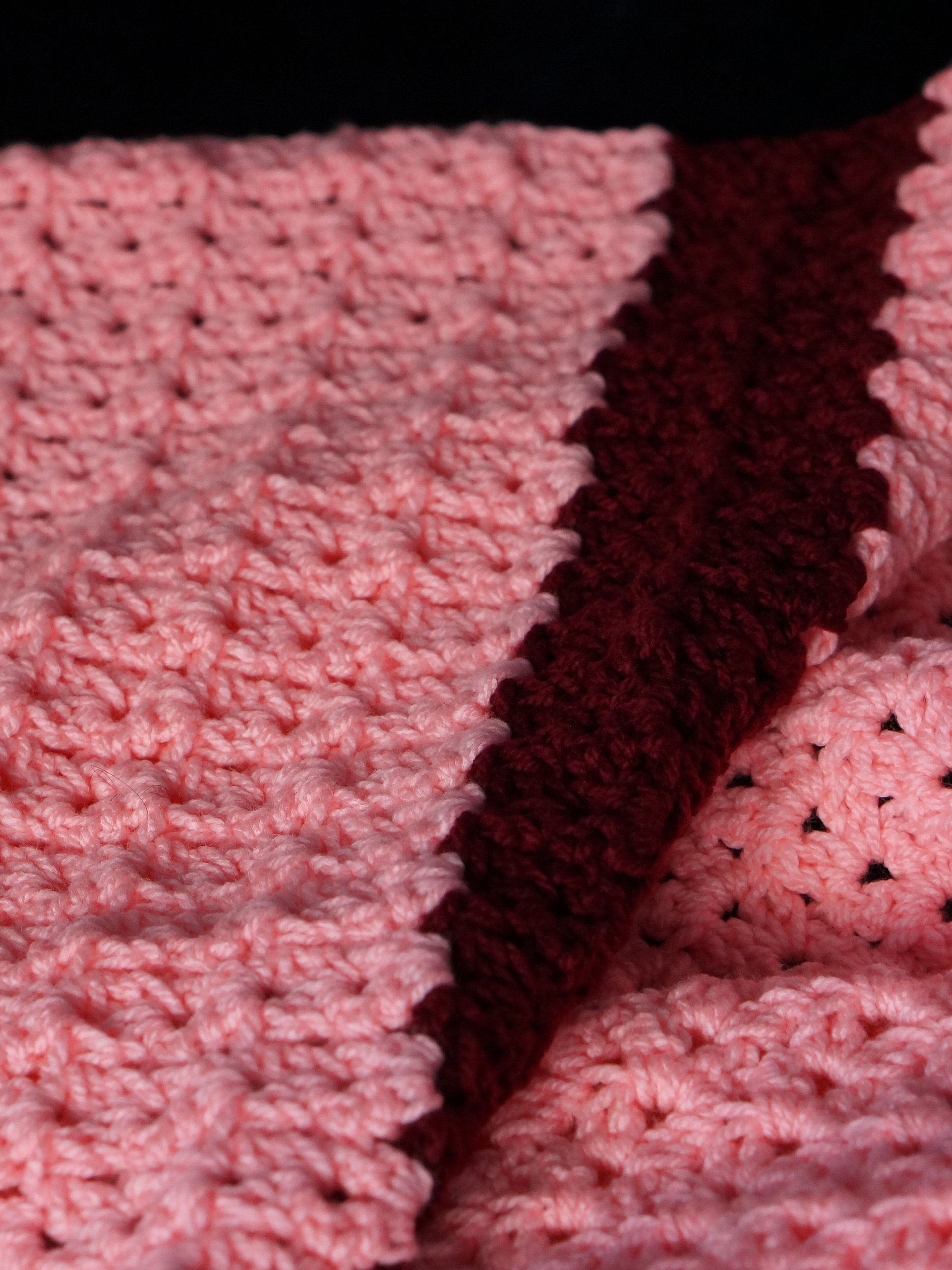 Rectangular double v stitch shawl crochet pattern product image (1)