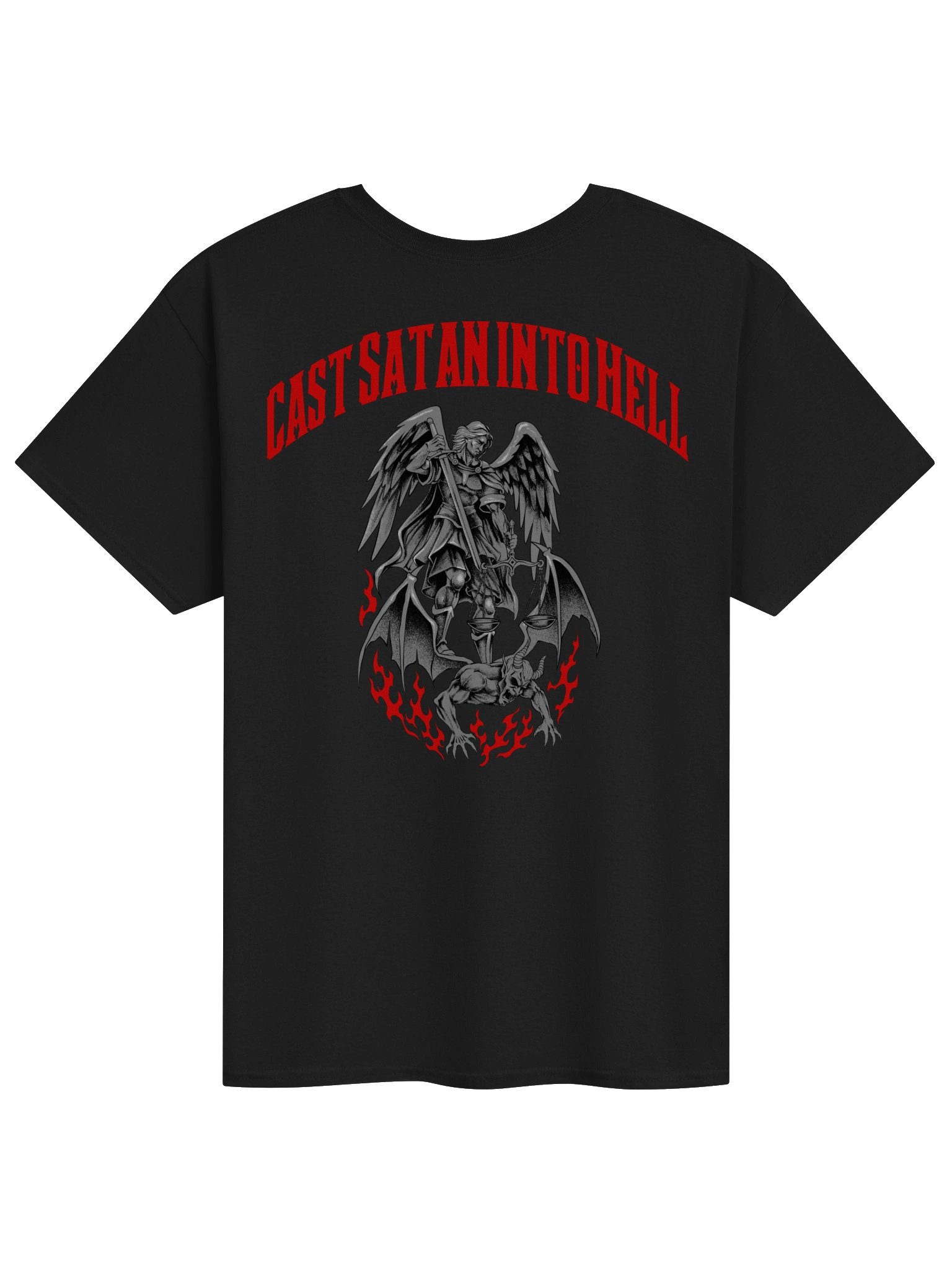 Cast Satan into Hell Metacore Saint Michael NEW - comfort t-shirt product image (4)