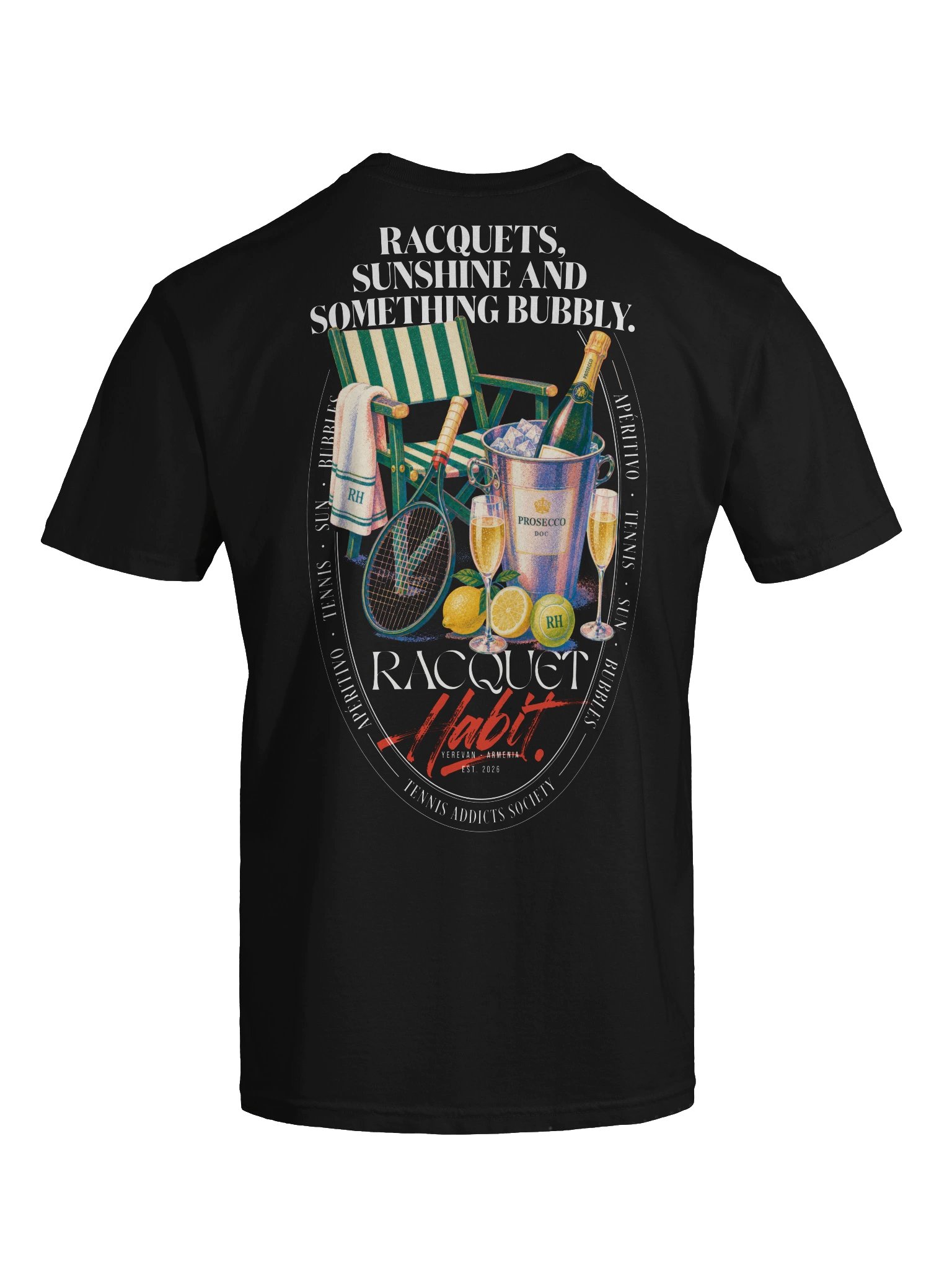 Racquets, Sunshine & Something Bubbly Oversized Night Tee product image (7)