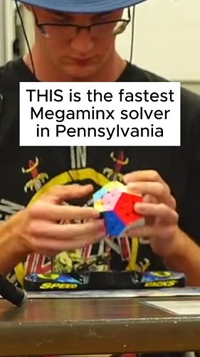The Sub-40 MEGAMINX Pennsylvania Champion | #rubikscube #speedcuber #speedcubing #cubing