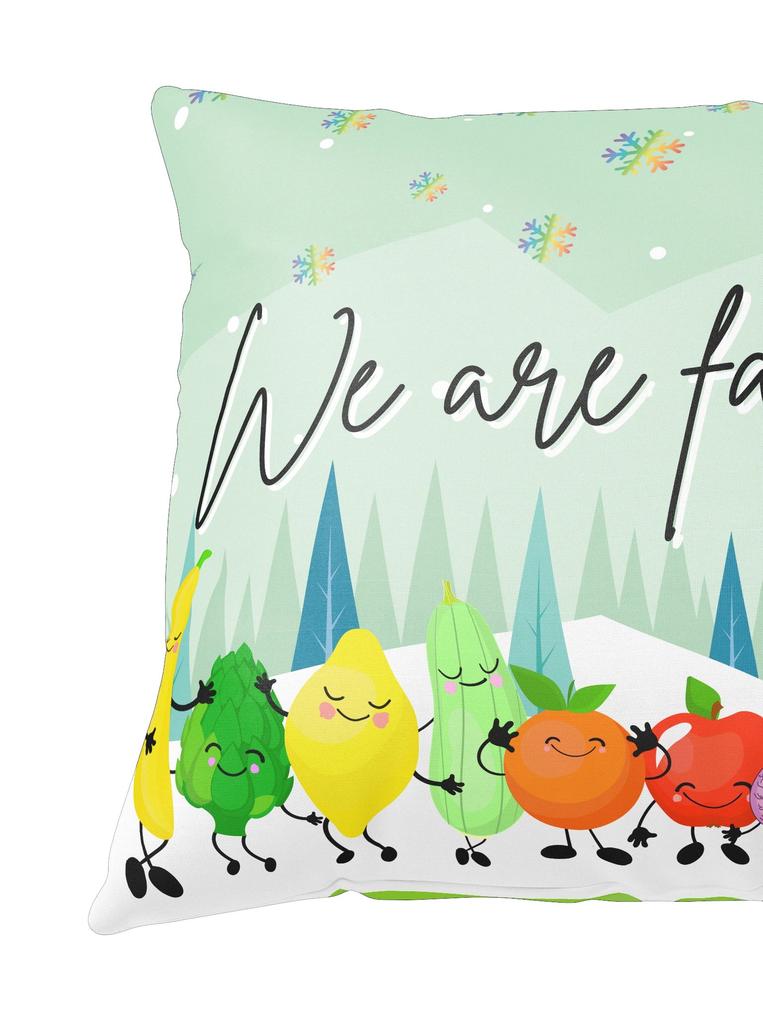 We are family Double-sided Winter and Summer Throw Pillow product image (4)