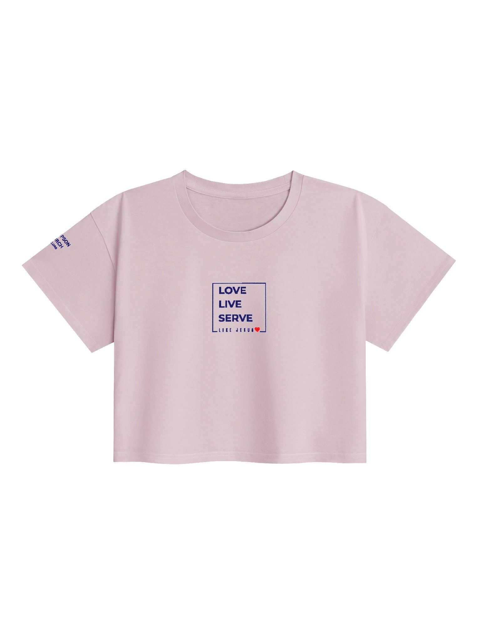 Embroidered Love. Live. Serve. Like Jesus Cropped Top product image (33)