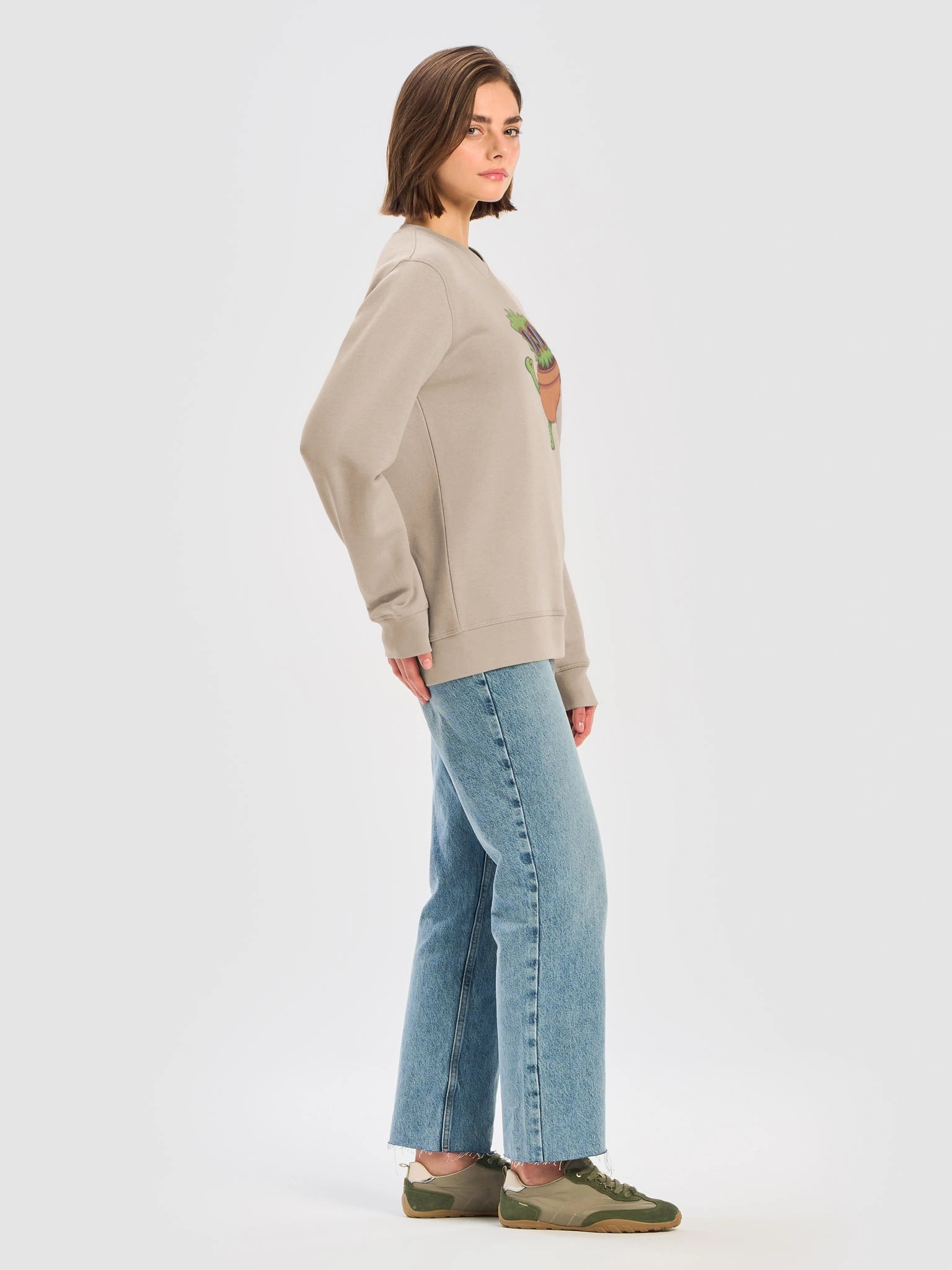 Sunny Plant Pot Cartoon Unisex Sweatshirt product image (34)