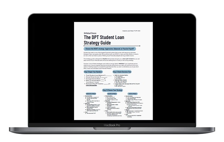 The DPT Student Loan Strategy Guide product image (1)