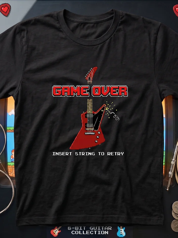 Game Over Explorer - Funny Guitar & Retro Gaming T-Shirt product image (1)