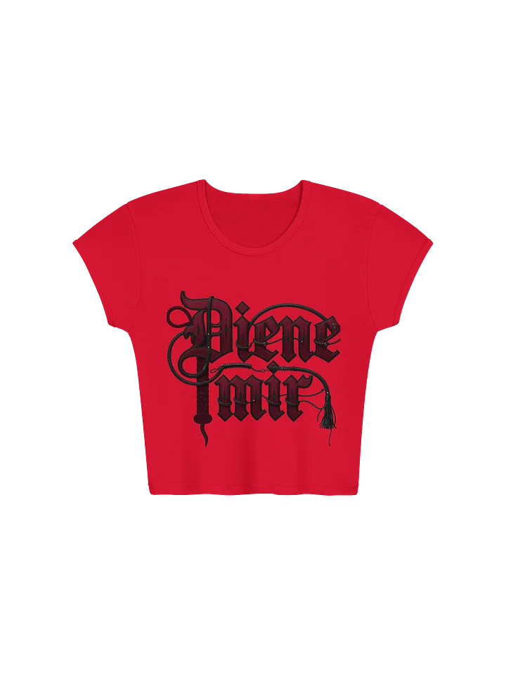 Diene mir – Gothic Crop Top mit Flogger-Design product image (2)