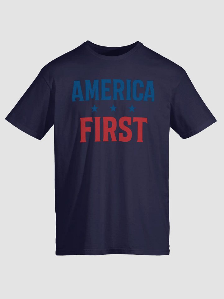 Bold Patriotic Typography – "AMERICA FIRST" Digital Art product image (4)