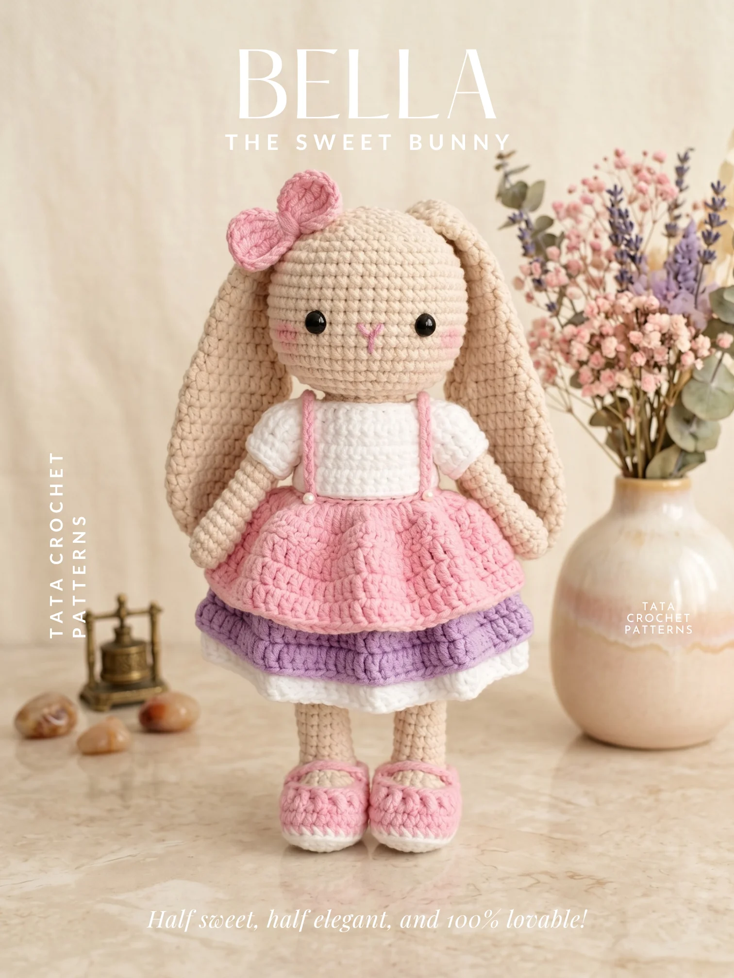 Bella the Sweet Bunny – Amigurumi Crochet Pattern | Digital Download PDF product image (1)