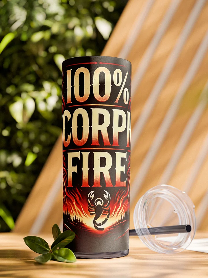 100% Scorpio Fire Tumbler Wrap | Bold Fiery Scorpio Zodiac Design | Astrology-Themed Gift for Passionate Scorpio Lovers product image (1)