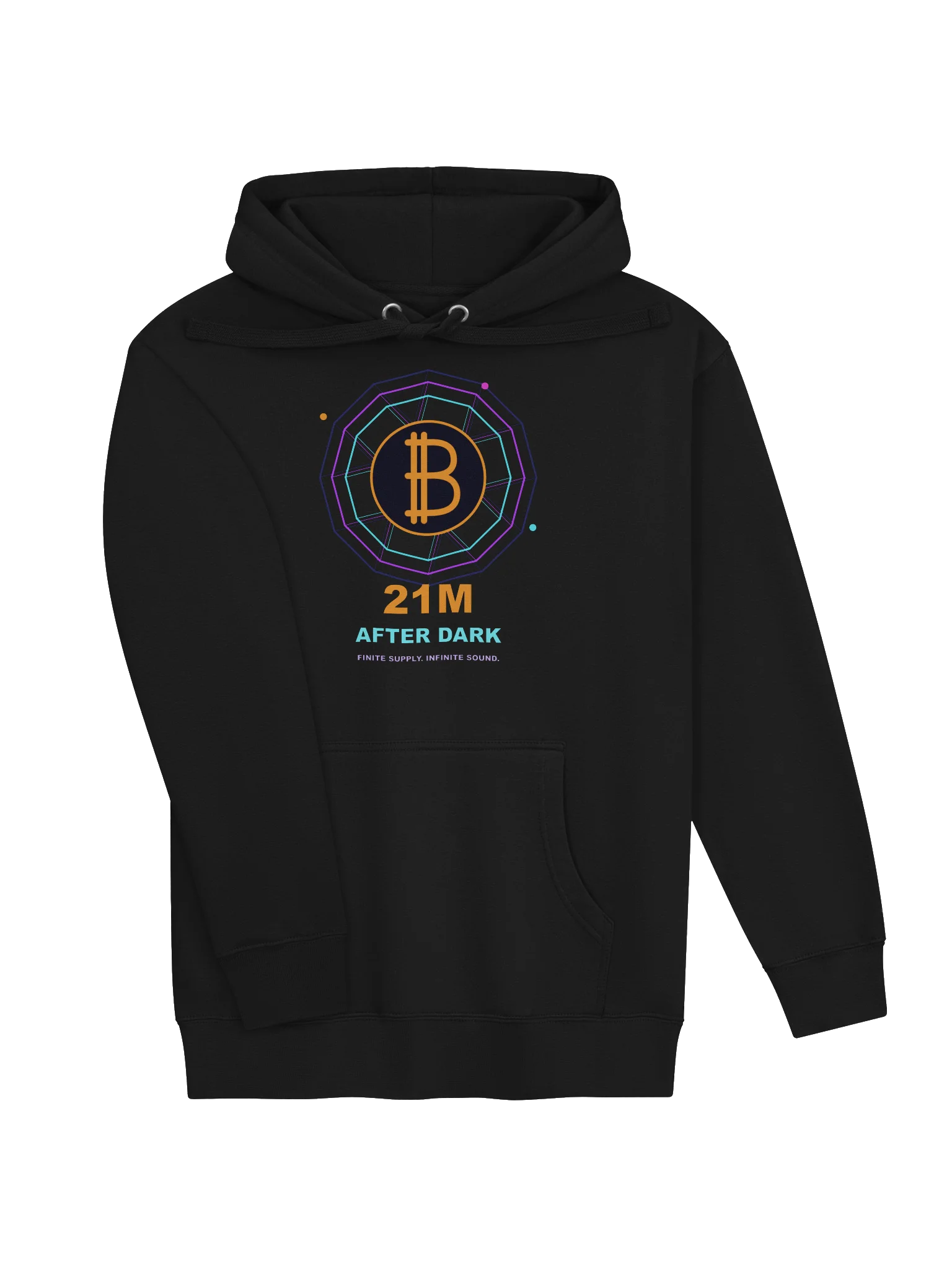 21M After Dark Bitcoin Rave Hoodie product image (10)