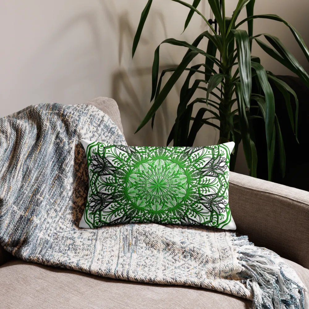 Verdant Symmetry Premium Pillow Case product image (1)
