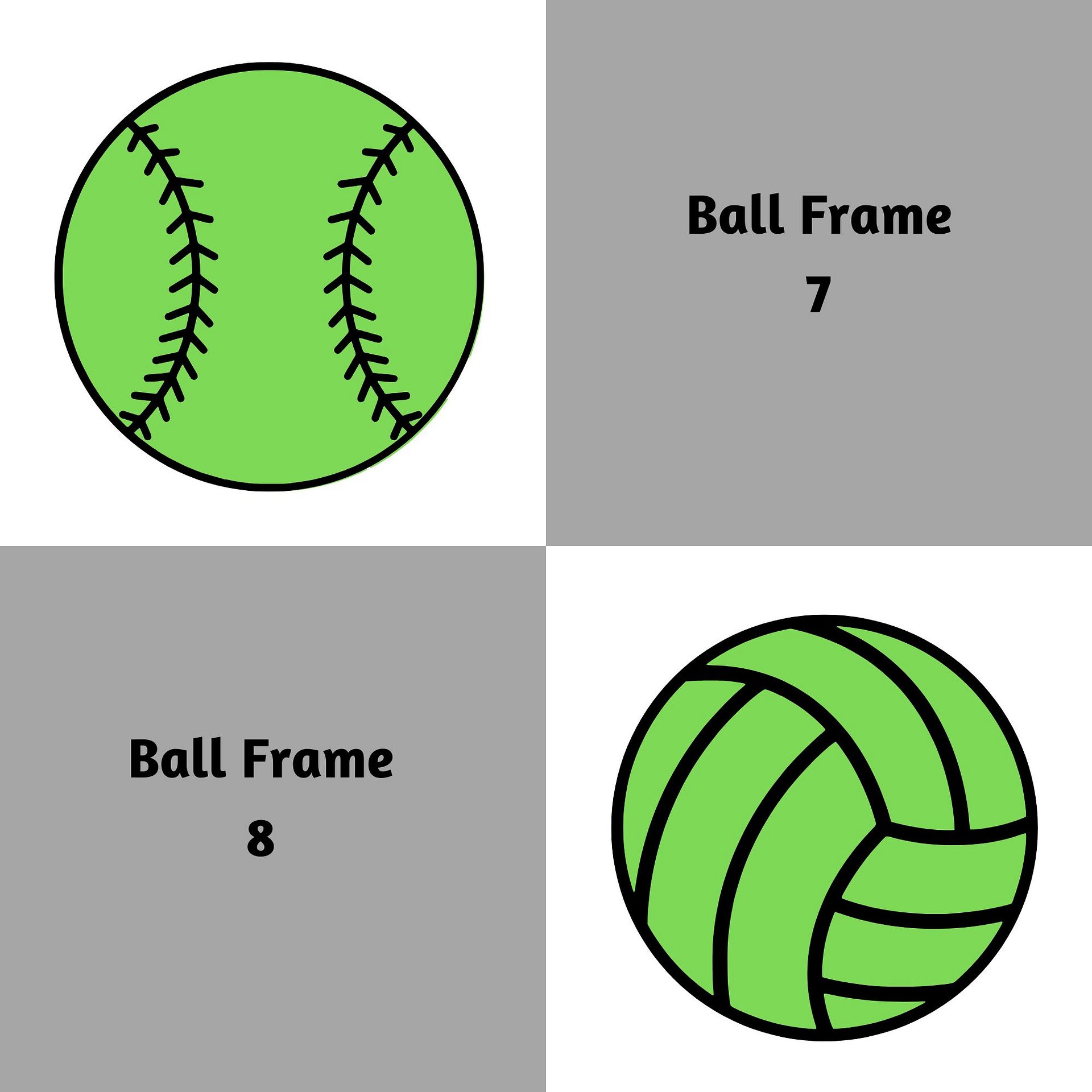 Sports Ball Frames Canva Templates product image (8)