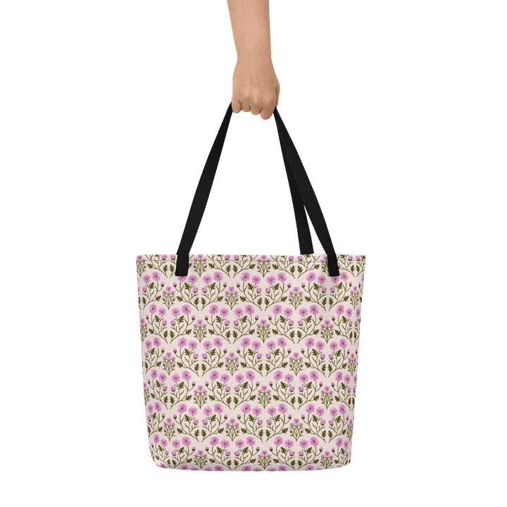 Harmony of Mums - Pink and Forest Green - Tote Bag product image (1)