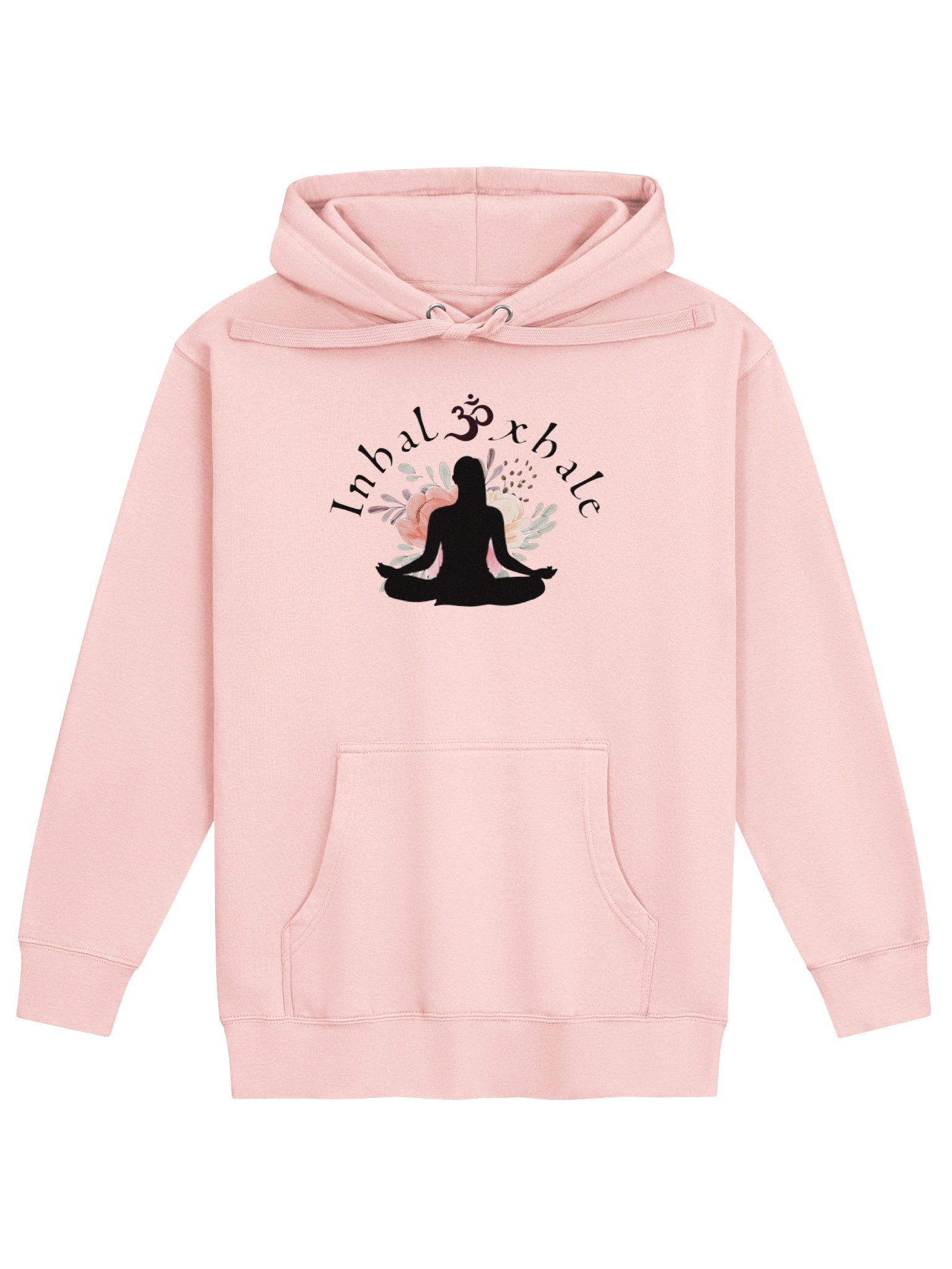 Inhale Exhale Om Meditation Floral Hoodie product image (5)