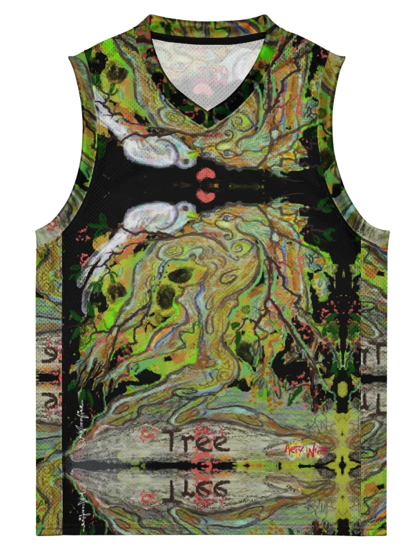 ArtyWear Maximalist Sleeveless Unisex Jersey 'Tree' product image (1)