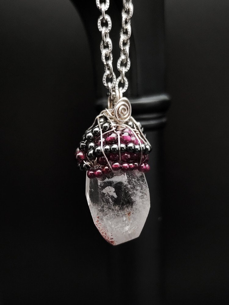 Wrapped Talisman - Hematite Prism Wrap product image (4)