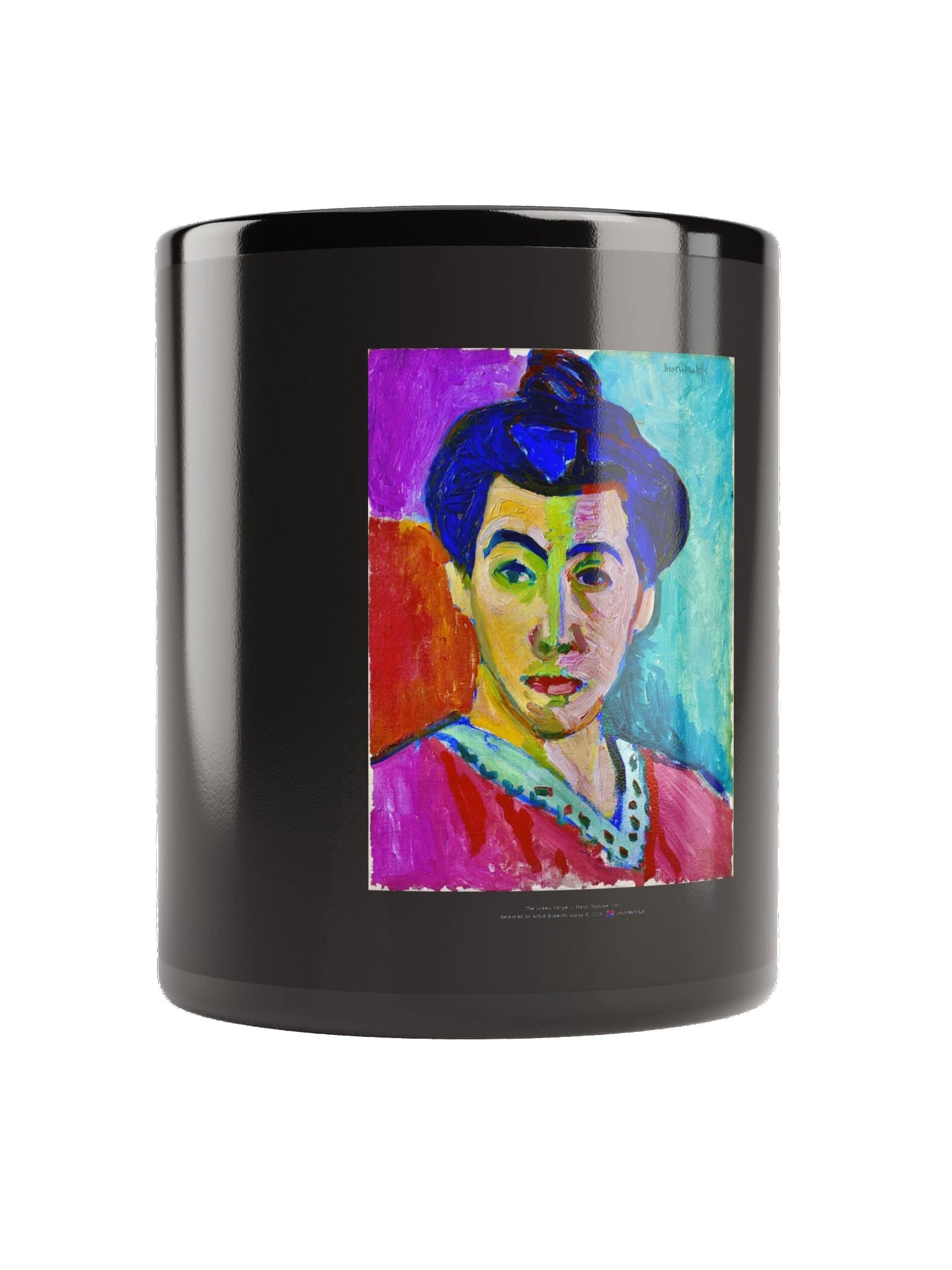 The Green Stripe — Black Mug product image (2)