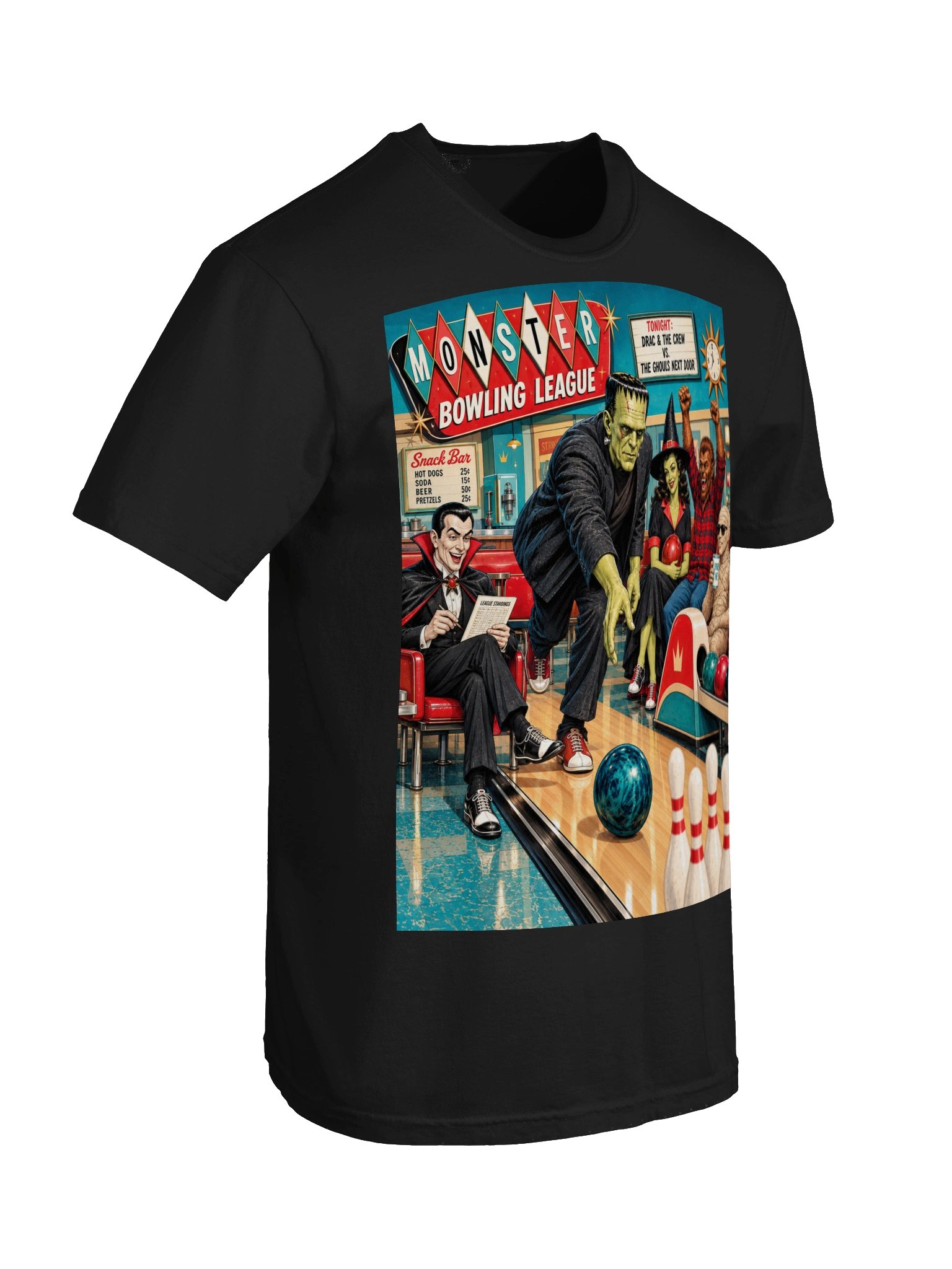 Monster Bowling League Tee product image (14)