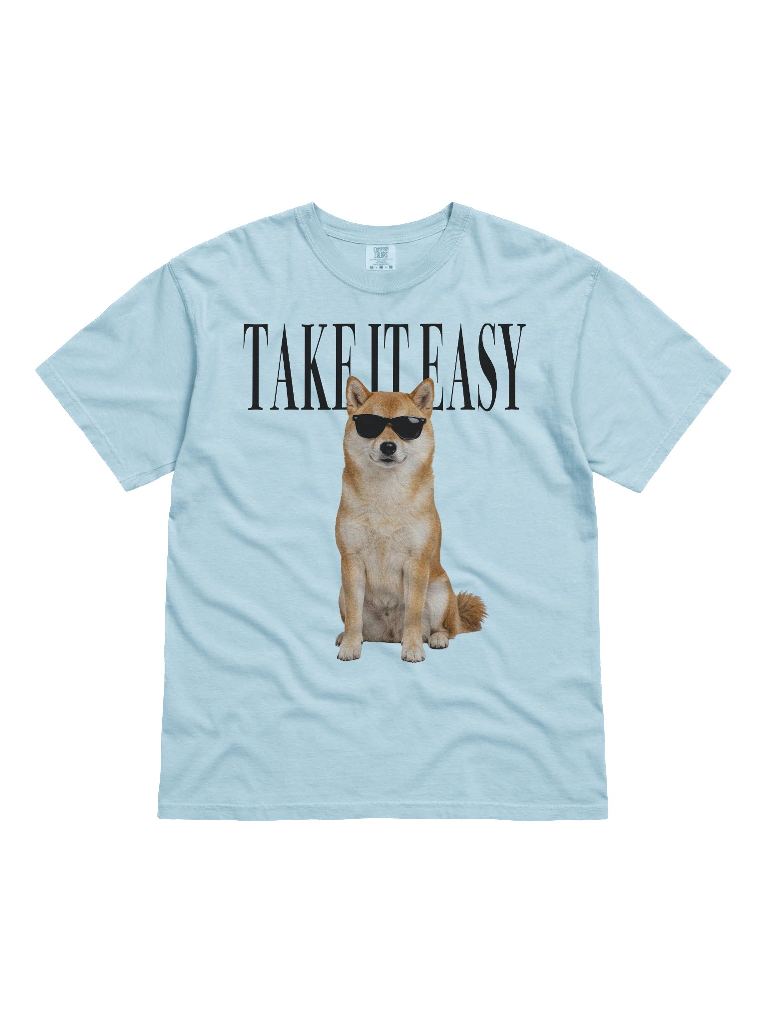 Take It Easy '90s Pop Vintage-Style T-Shirt for Japanese Shiba Inu(Red & White) Owners product image (4)