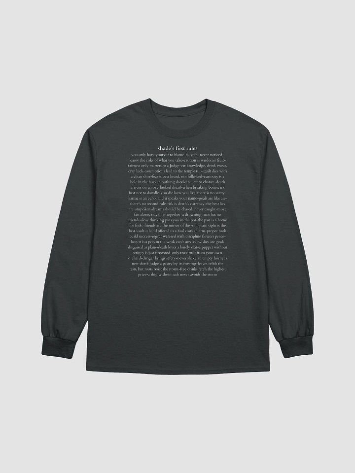 Long Tee - Shade Rules - White Text product image (5)