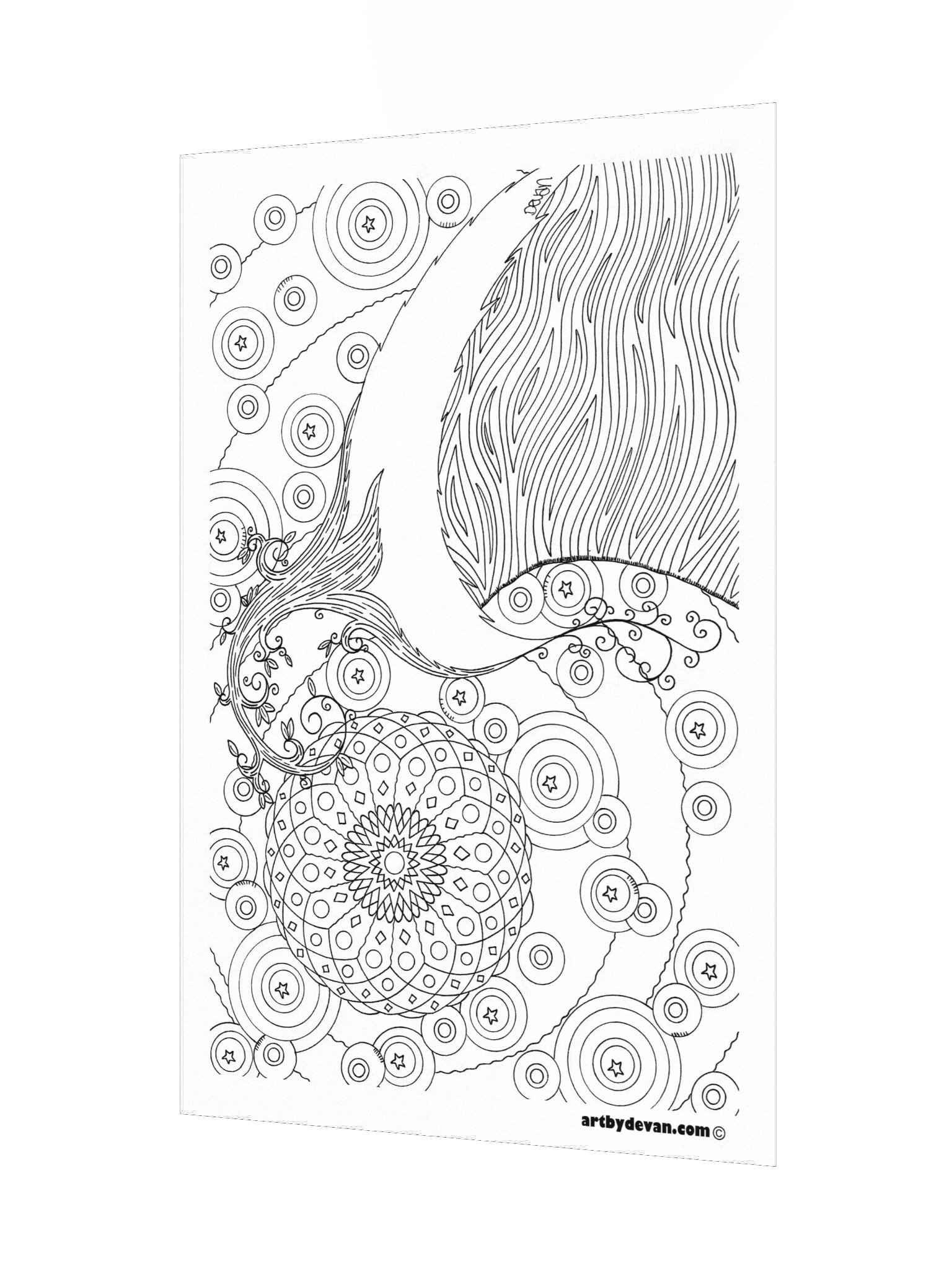 Color Your Own Art: Wild Moon product image (3)