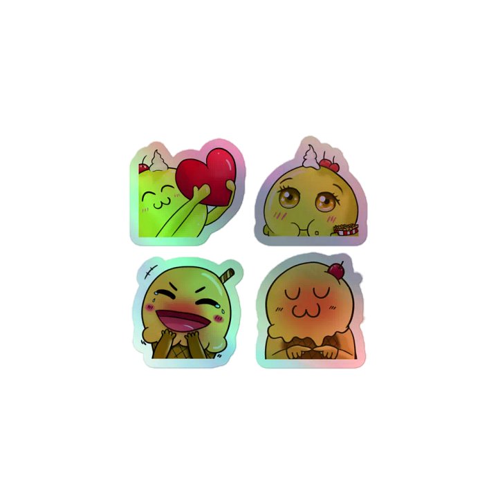 GLACES CITRON PECHE - STICKERS BRILLANTS product image (1)