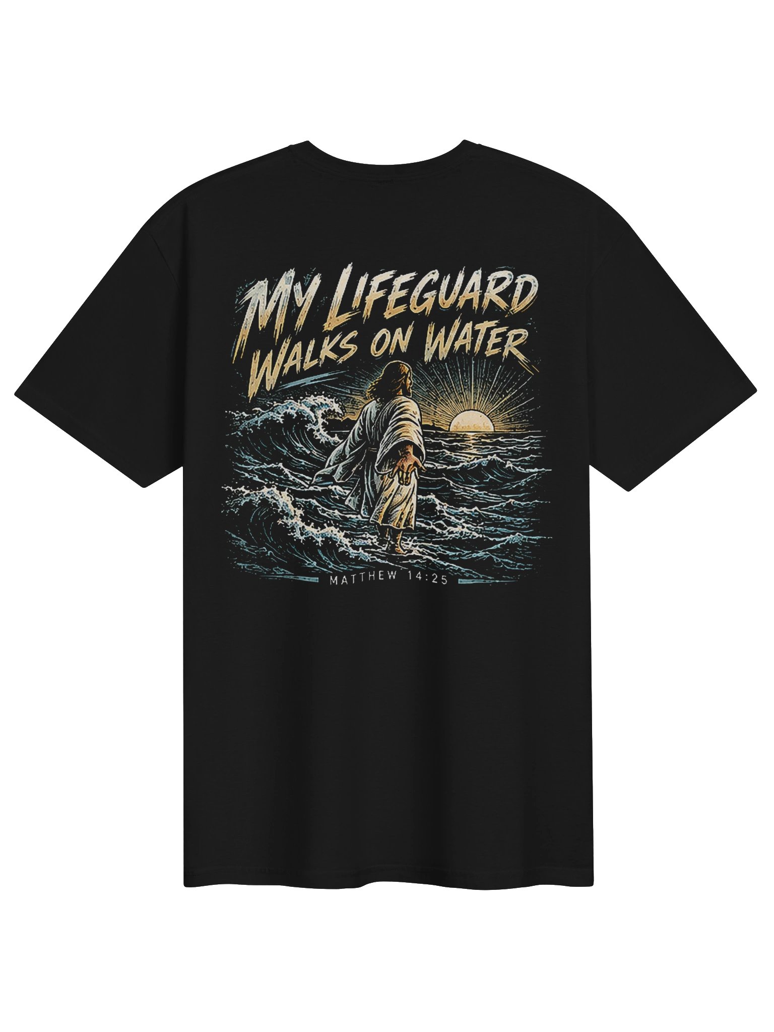 My Lifeguard Walks on Water | Funny Christian Faith Tee product image (1)