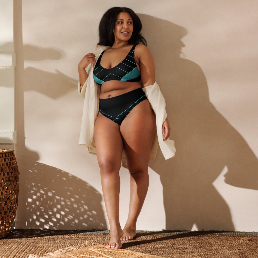 All-Over Print Recycled High-Waisted Bikini product image (12)