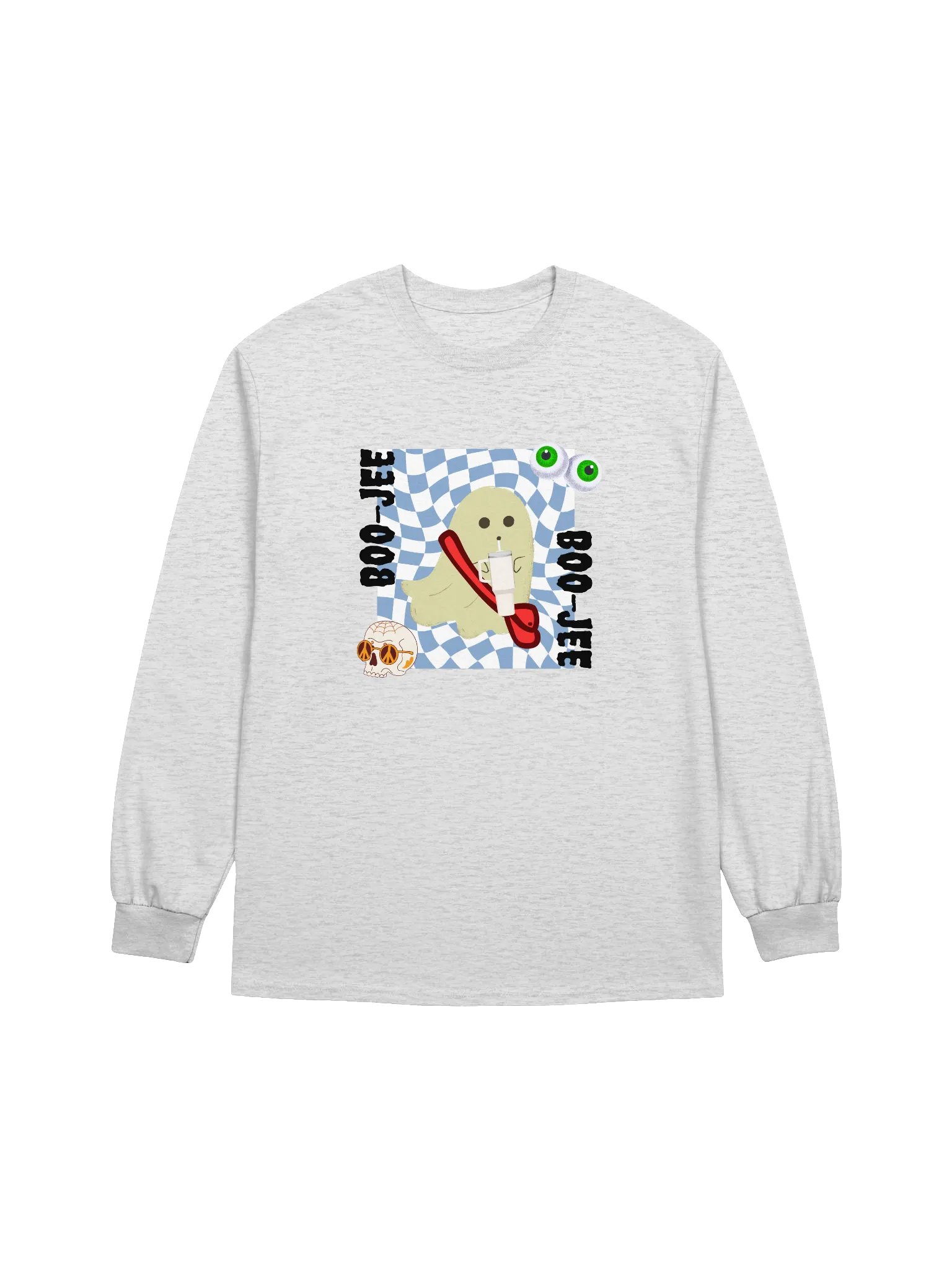 BOO-JEE Ghost Graphic Long Sleeve Sweatshirt product image (6)