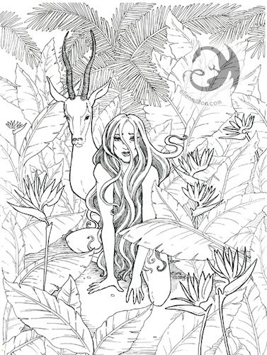 Gizelle - Coloring page product image (1)