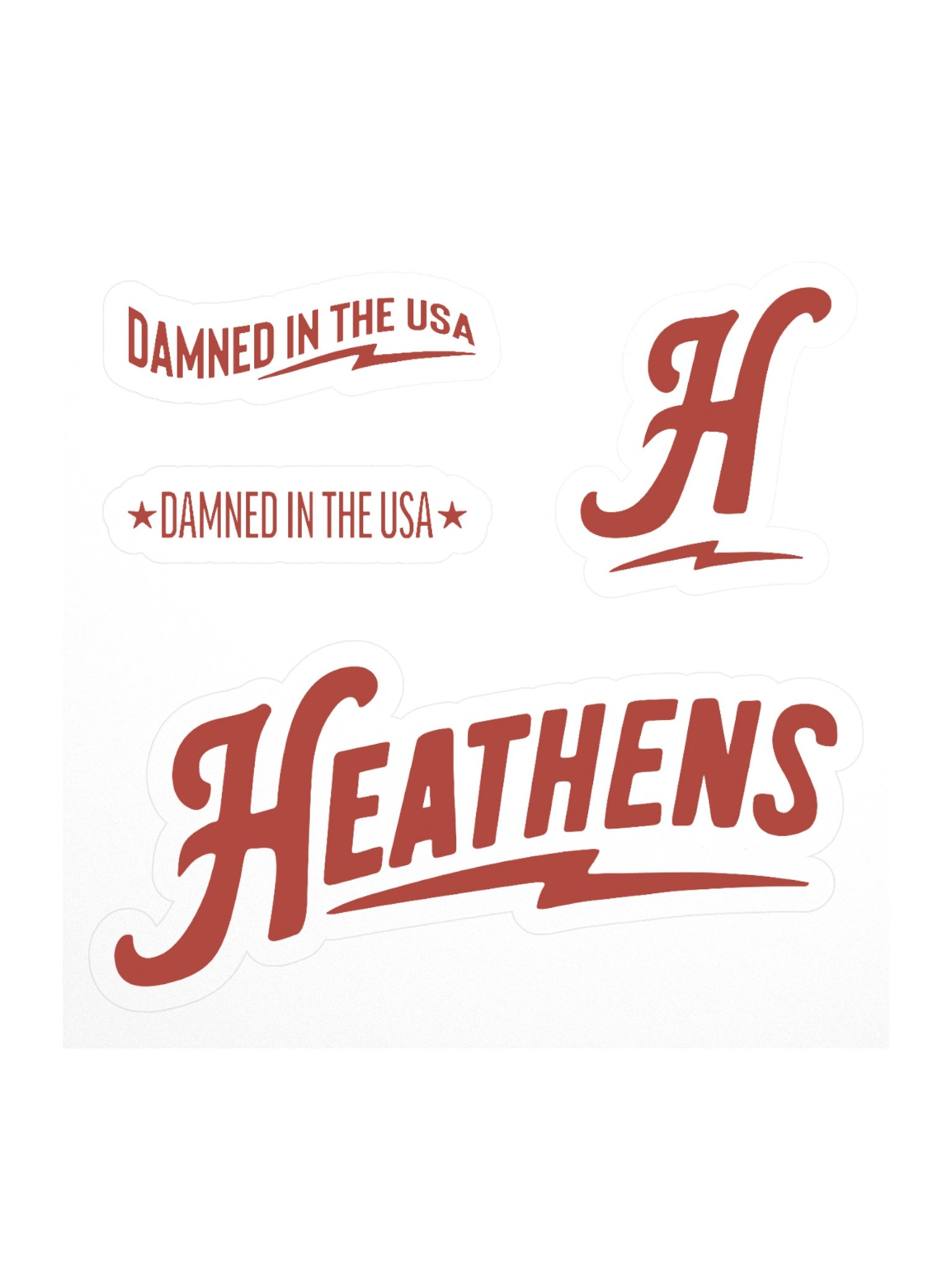 Heathens Scarlet Logo Kiss Cut Stickers product image (1)
