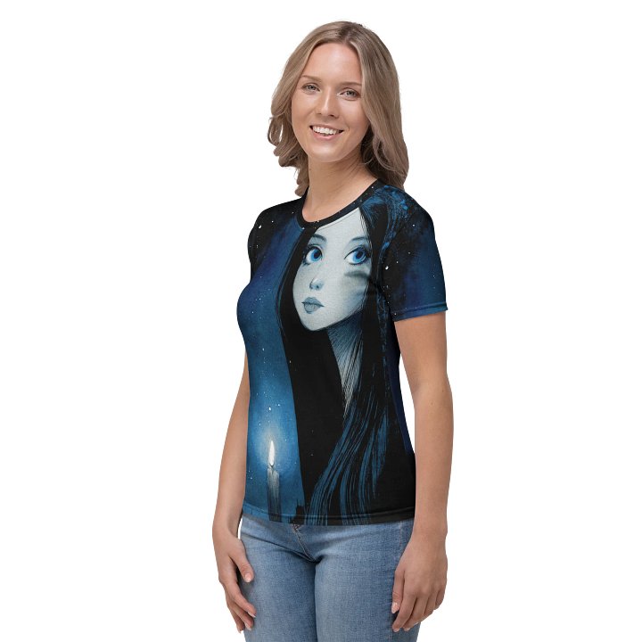 Ethereal Nightfall – Gothic Anime Girl T-Shirt product image (2)