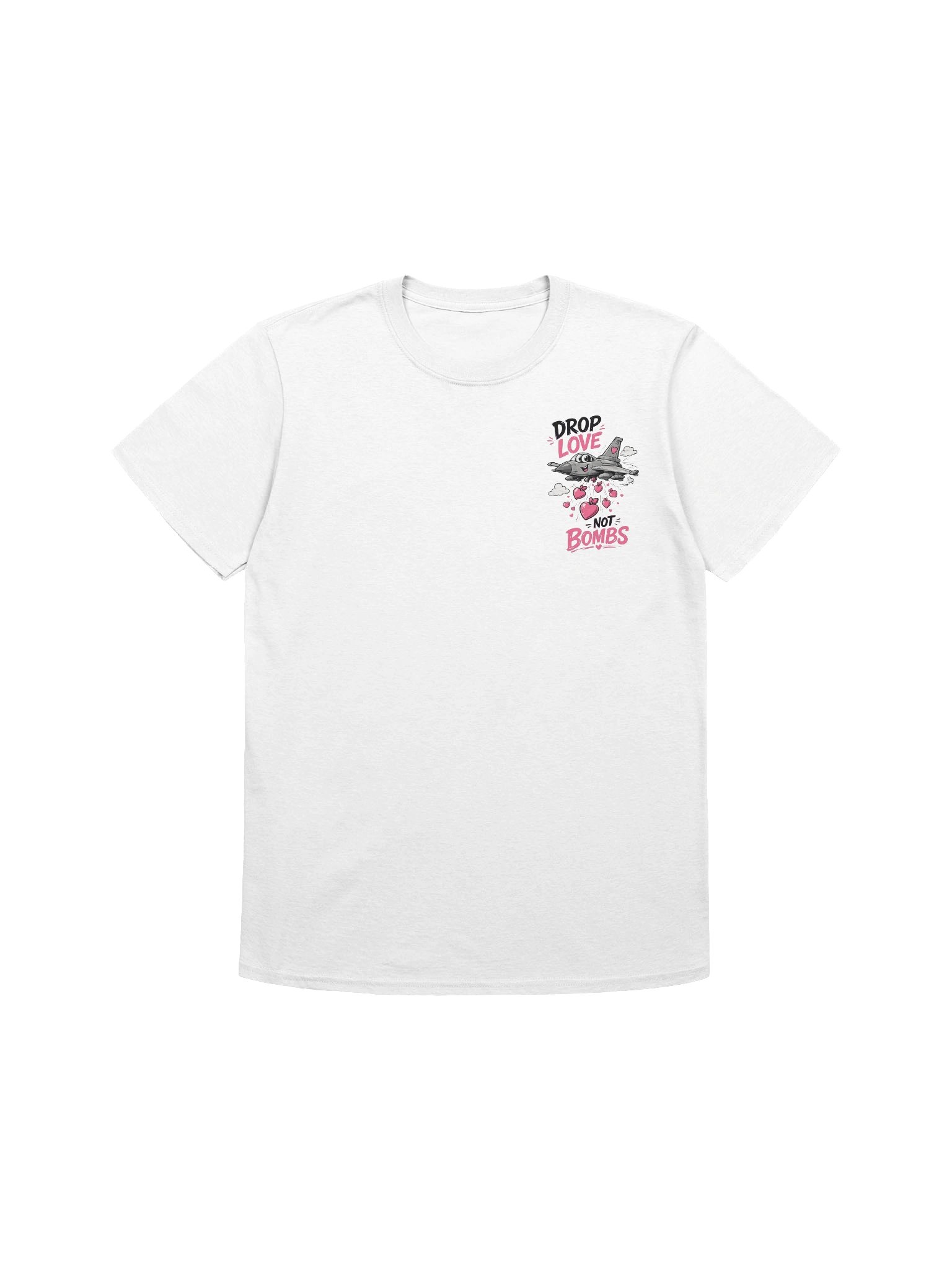 DROP LOVE NOT BOMBS – Statement T-Shirt product image (1)