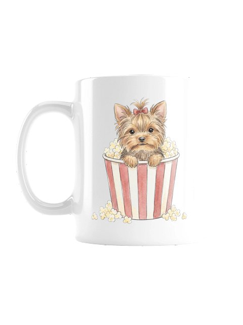 Movie Night Yorkie Mug