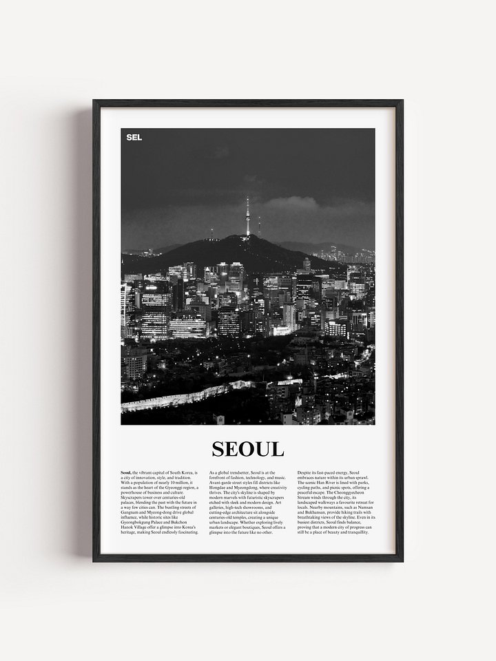 Seoul 01 Newspaper Poster product image (1)