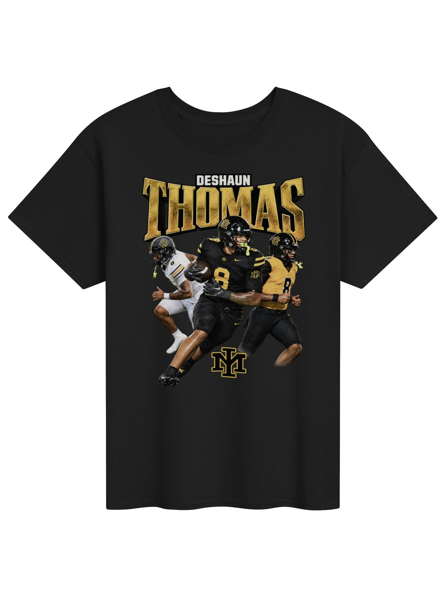 DeShaun Thomas #8 — Collegiate Black Tee product image (1)