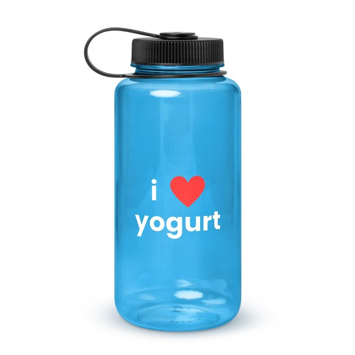 "i ❤ yogurt" plastic water bottle product image (3)