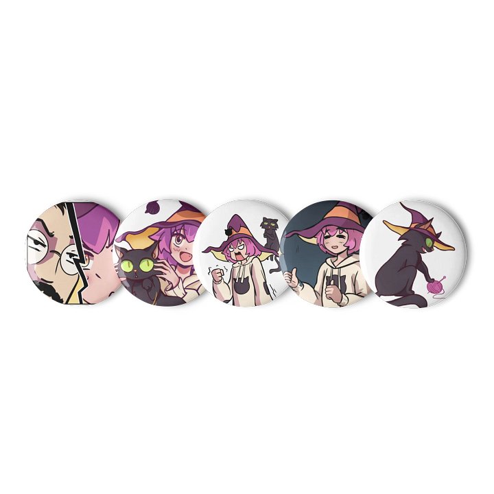 Wand For Hire - Pin Buttons Set product image (1)