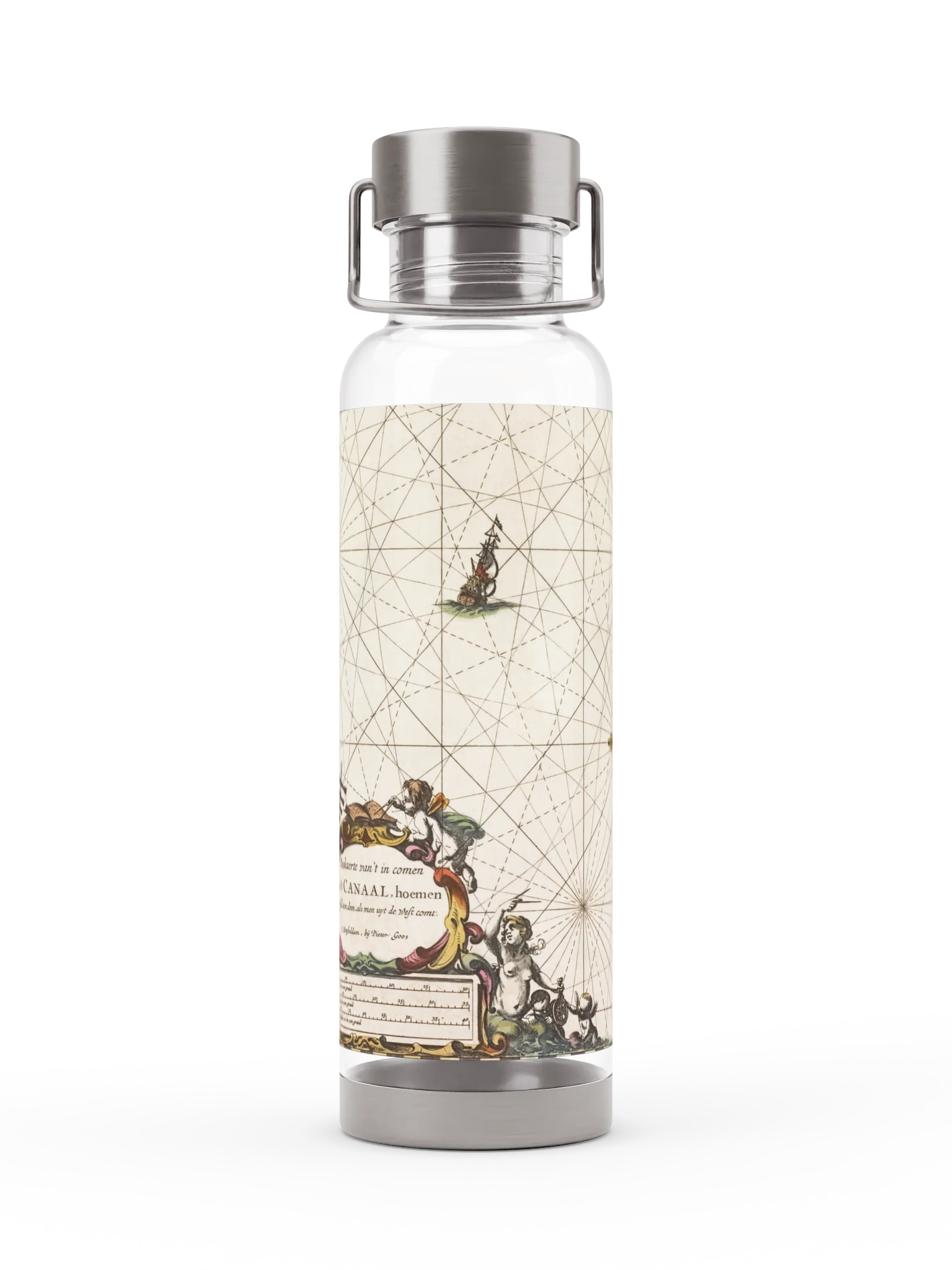 Nautical Chart Voyager Bottle product image (2)