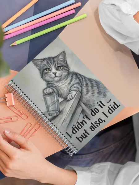 I Didn’t Do It Funny Cat Notebook product image (10)