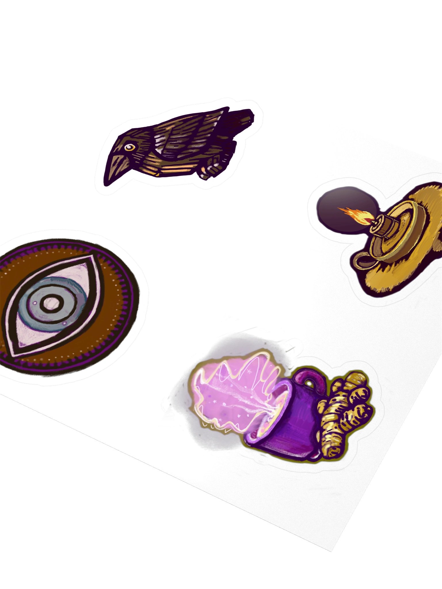 The Four, Witchy Sticker Sheet (4 kiss-cut vinyl stickers) product image (3)