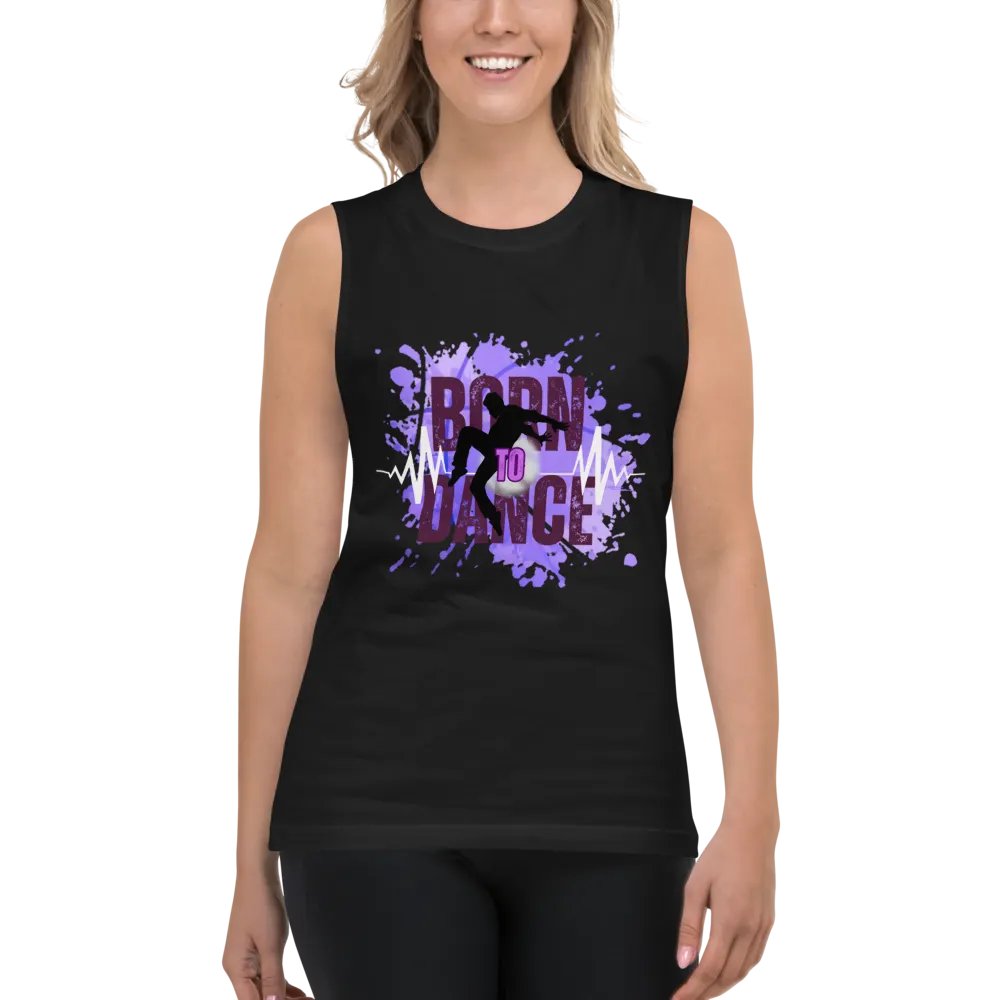 Expressive Born to Dance His Silhouette Muscle Tank product image (4)